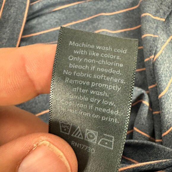 c9 by Champion Men's Striped Polo Shirt Size M Gray & Orange - Picture 6 of 6